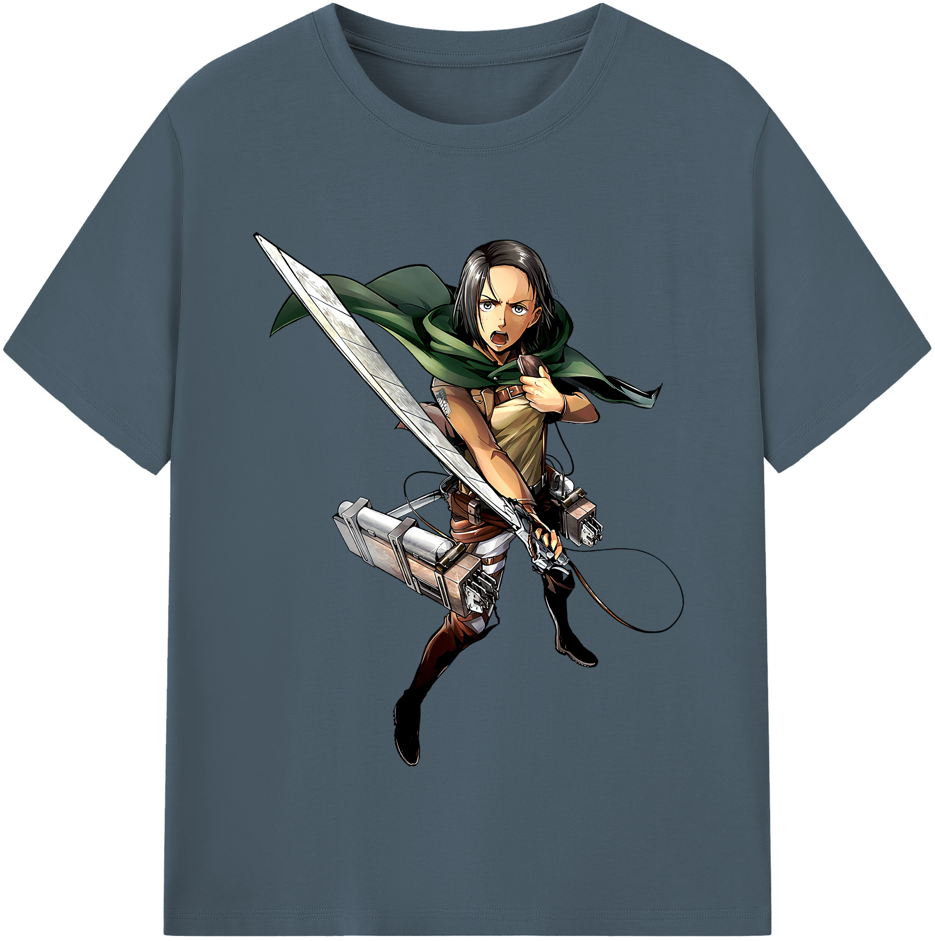 （画像用） 進撃の巨人 Attack on Titan 綿100％半袖Tシャツ（フロントプリント）